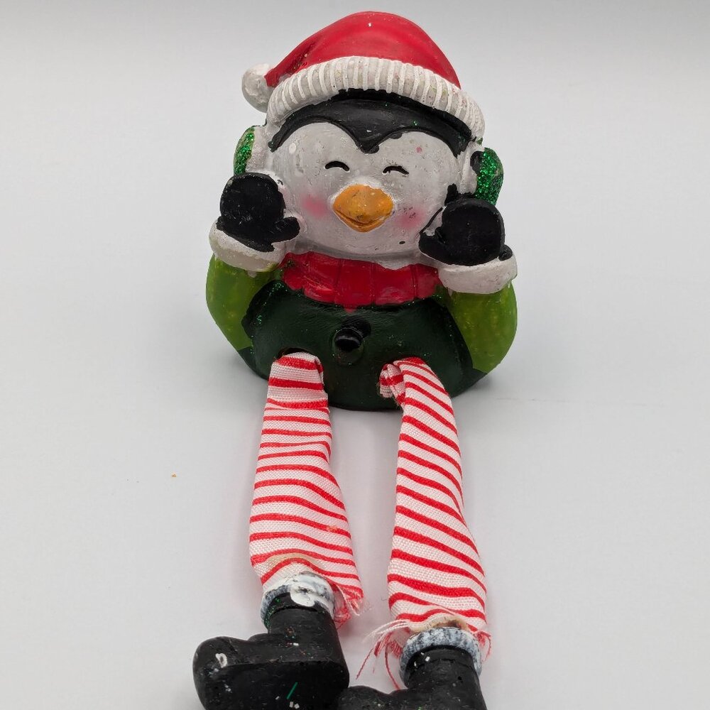 Shelf Sitter Penguin Holiday Christmas Figurine